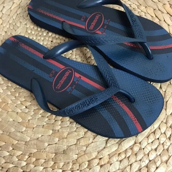 Havaianas Navy Blue  Flip Flops Size 39 - 40 - Picture 3 of 6